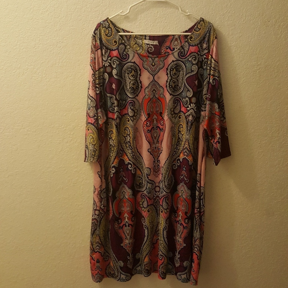Multi colored midi dress